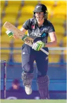  ?? Photo / Photosport ?? Amy Satterthwa­ite top scored for the White Ferns.