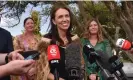  ?? Photograph: Ben Mckay/EPA ?? Jacinda Ardern during her final public appearance as New Zealand’s prime minister, 24 January 2023.