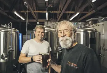  ?? BRADEN FASTIER/STUFF ?? Acoustic Brewery’s Matt and Michael Rhodes are a formidable father-son combinatio­n and have created Nelson’s newest boutique brewery.