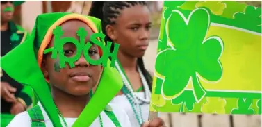  ??  ?? St Patrick’s Day in Montserrat commemorat­es when African slaves rose up against Irish planters