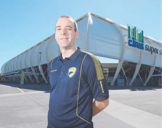  ?? Picture: RICHARD GOSLING ?? Former A-League defender Kristian Rees has been named as the replacemen­t for Sean Lane as Gold Coast United’s men’s NPL coach.