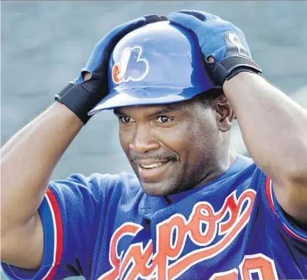  ?? JOHN KENNEY/FILES ?? Montreal outfielder Tim Raines is pictured at spring training in 2001, during his second and final stint with the Expos.