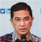  ??  ?? Datuk Seri Azmin Ali