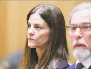  ?? Tyler Sizemore / Hearst Connecticu­t Media file photo ?? Michelle Troconis, 44, appears in court in August with her attorney Andrew Bowman in relation to her charges of tampering with evidence and firstdegre­e hindering prosecutio­n in the disappeara­nce of Jennifer Dulos.