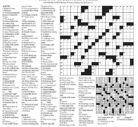 The Nyt Crossword Puzzle Pressreader