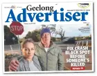  ??  ?? The Geelong Advertiser front page from June 19.