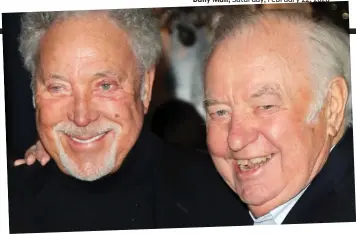  ??  ?? Celebrity advice: Jimmy with Sir Tom Jones, who told him to get a check-up