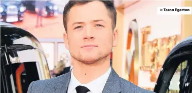  ??  ?? &gt; Taron Egerton