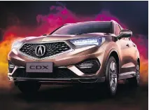  ?? HONDA ?? The 2017 Acura CDX is currently sold in China.