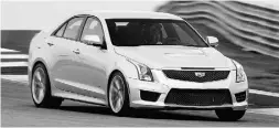  ?? Handout / Cadilac ?? The 2016 Cadillac ATS-V goes for a cool $68,055.