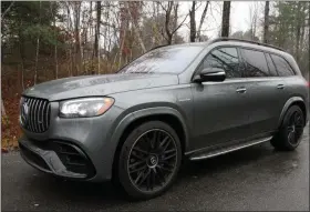  ?? PHOTOS BY MARC GRASSO — MEDIA NEWS GROUP/BOSTON HERALD ?? BMW has some competitio­n in the full-size SUV category with Mercedes’ GLS 63. Mercedes packs in the creature comforts and plenty of horses.