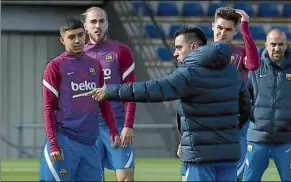  ?? FOTO: FCB ?? Ilias Akhomach podría tener su oportunida­d con el primer equipo con Xavi