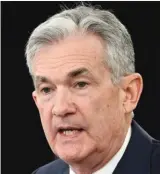  ?? The Associated Press ?? Federal Reserve Chairman Jerome Powell speaks at a news conference in Washington last week. The Federal Reserve raised its key interest rate for the fourth time this year to reflect the U.S. economy’s continued strength. The move raised the ire of President Donald Trump.