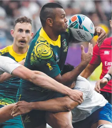  ?? Picture: AFP ?? WITHIN REACH: Wallabies fullback Kurtley Beale has thrown his support behind a push to bring the 2027 Rugby World Cup to Australia, saying the country has a new crop of stars on the rise.