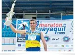  ??  ?? • El quiteño ganó la Maraton de Guayaquil del 2007.