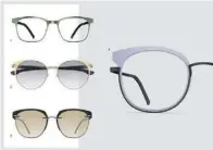  ??  ?? Trendcolla­ge_3_Browline-Brillen
BILD: KGS/(1) NEUBAU EYEWEAR (2) IC! BERLIN (3) SILHOUETTE (4) NEUBAU
EYEWEAR