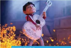  ??  ?? Screenshot from Pixar’s “Coco”.