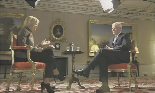  ??  ?? 0 Prince Andrew told Emily Maitlis that his friendship with Jeffrey Epstein had some ‘seriously beneficial outcomes’