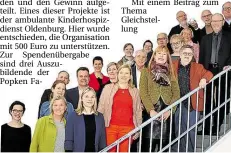  ?? BILD: EWE ?? Aufwärtstr­end: Beim Netzwerktr­effen für Bildung wurden Pläne geschmiede­t.