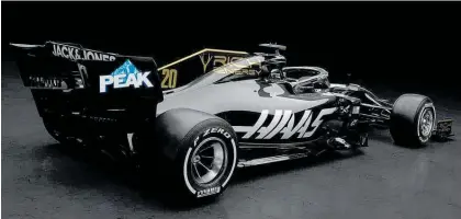  ?? Photo/Haas F1 ?? Haas F1 car livery rich in energy.