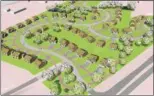  ?? SUBMITTED ?? This developmen­t is proposed southwest of the Lake Shore Boulevard-Route 44 interchang­e in Mentor. The project requires rezoning more than 22 acres from a single-family housing classifica­tion to “village green.”