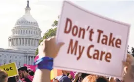  ?? ANDREW HARNIK/ AP ?? Americans have marched on Washington for more than a century and for all sorts of causes.