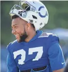  ?? ROBERT SCHEER/INDYSTAR ?? Colts safety Khari Willis finishes his three-year NFL career with 219 tackles, four intercepti­ons and 3.5 sacks.