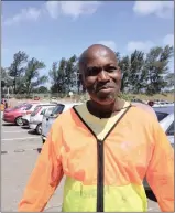  ??  ?? Michael, The friendly car guard at Hyper by the Sea