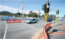  ?? PHOTO / TANIA WHYTE ?? The pedestrian crossing on Dent St will be reconfigur­ed so people can cross both lanes on one phase as part of the Whanga¯rei District Council’s Complete Streets Masterplan.