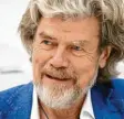  ?? Foto: Roland Weihrauch, dpa ?? Extremberg­steiger Messner begab sich auf die Spuren des legendären Kletterers Maestri.
