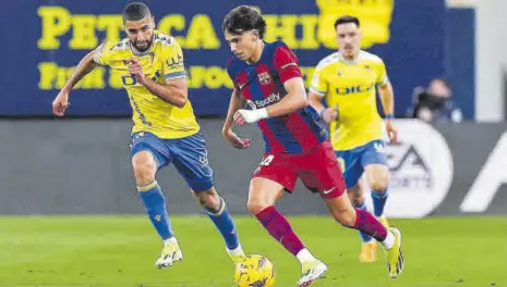  ?? // VALENTÍ ENRICH ?? El jugador portugués del Barça anotó su décimo gol con la camiseta azulgrana, el séptimo en la Liga