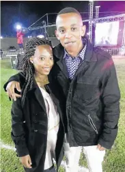  ?? NOMAZIMA NKOSI Picture: ?? OUT AND ABOUT: Christina Vena and Thabo Relu listened and supported the Uitenhage Summer Music Festival