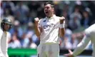  ?? Photograph: Morgan Hancock/Action Plus/Shuttersto­ck ?? Jimmy Anderson was the pick of the England bowlers.