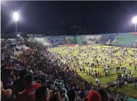  ?? FOTOGRAFÍA: TOMADA DIARIO DIEZ. ?? Duelo entre Olimpia y Motagua no se pudo realizar por disturbios en el Estadio Nacional de Tegucigalp­a.