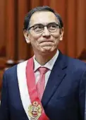  ??  ?? kEl expresiden­te Martín Vizcarra fue elegido congresist­a en las últimas elecciones generales de Perú.