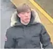  ??  ?? The man police want to speak to after the incident at Maghull North station