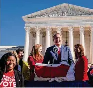  ?? Drew Angerer/Getty Images ?? Texas Attorney General Ken Paxton declared June 24, the day Roe was overturned, an agency holiday.