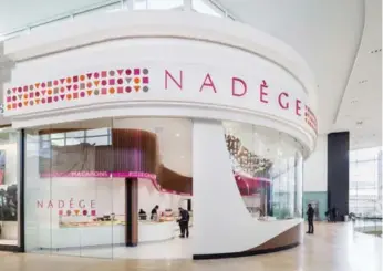  ??  ?? Nadège’s sleek Yorkdale shop is more casual than Ladurée’s, and the macarons are less expensive.