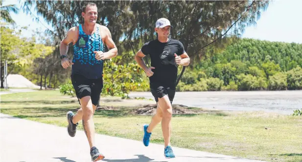  ??  ?? STEADY PACE: Cairns athlete Adrian Whittaker will compete in this year's GBR marathon, with Nick Carling competing in the half marathon. Picture: BRENDAN RADKE