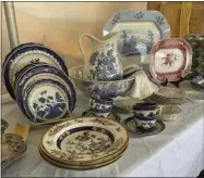  ?? TRACEE HERBAUGH ?? This Sept. 7, 2019photo provided by Tracee Herbaugh shows shows a variety of china for sale at the Brimfield Flea Market in Brimfield, Mass.