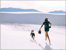  ??  ?? White Sands’ unique landscape of gypsum dunes