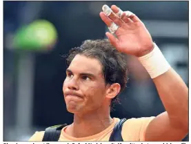  ?? (Photo EPA/MaxPPP) ?? Blessé au poignet l’an passé, Rafael Nadal avait dû quitter le tournoi à la veille de son e tour.