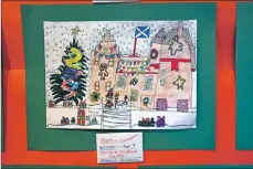  ??  ?? Hari of Glasgow won the seven year old category with his detailed drawing of Corrie at Brodick Castle. 01_B50alison0­3