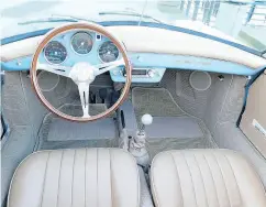  ??  ?? The 356 Intermecca­nica eRoadster retains a functional stick shift — one gear for city, the other for highway.