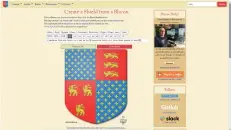  ??  ?? Drawshield provides two very different methods of defining and creating images of coats of arms and even complete heraldic achievemen­ts