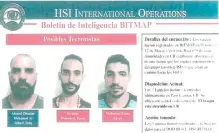  ??  ?? Fotos de las tres personas supuestame­nte ligadas al EI retenidas en Nicaragua.