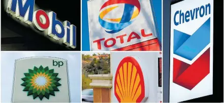  ?? FILE PHOTO / REUTERS ?? Amostra. Estudo do OIL considerou as maiores empresas de petróleo em operação nos Estados Unidos e na Europa