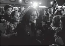  ?? John Tully/new York Times ?? Nikki Haley, former Republican Governor of South Carolina and U.S. Ambassador to the United Nations, greets supporters in New Hampshire. Her presidenti­al announceme­nt followed the Fox News base when she could have shaped it.