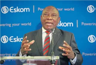  ?? /Sebabatso Mosamo/Sunday Times ?? Trade union hopes: Labour leaders were hoping that a social compact could be reached in time for President Cyril Ramaphosa to include it in his state of the nation address on Thursday.