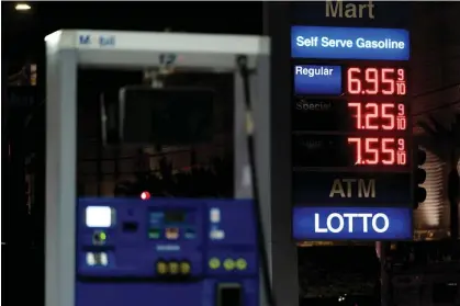  ?? ?? California gas prices reached record highs in 2022. Photograph: Jae C Hong/AP